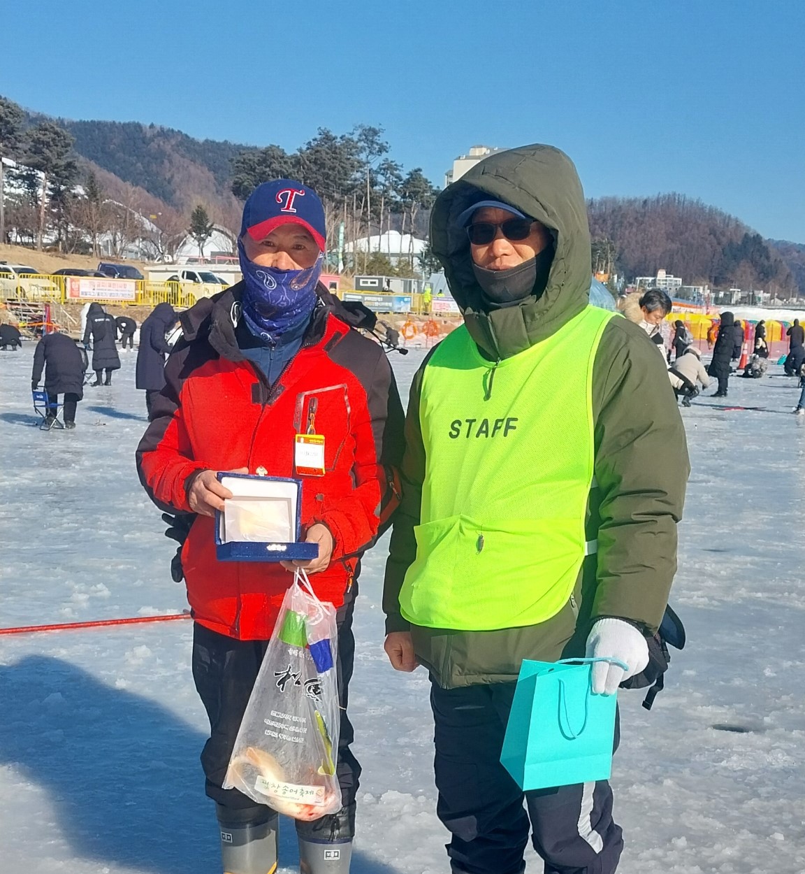 1월 22일 <2번낚시터> 황금송어잡다!!